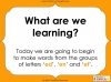 Making Words - 'ed', 'en' and 'et' Teaching Resources (slide 2/14)